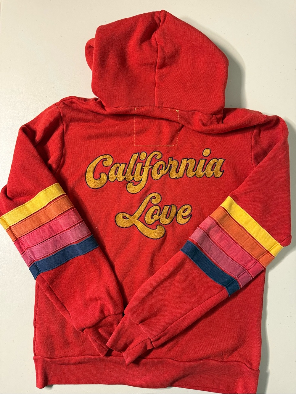 RARE VTG Aviator Nation California Love Full Zip Red XS - READ
